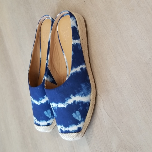 NWOT Crown Vintage - LONARI ESPADRILLE WEDGE MULE - Picture 8 of 11